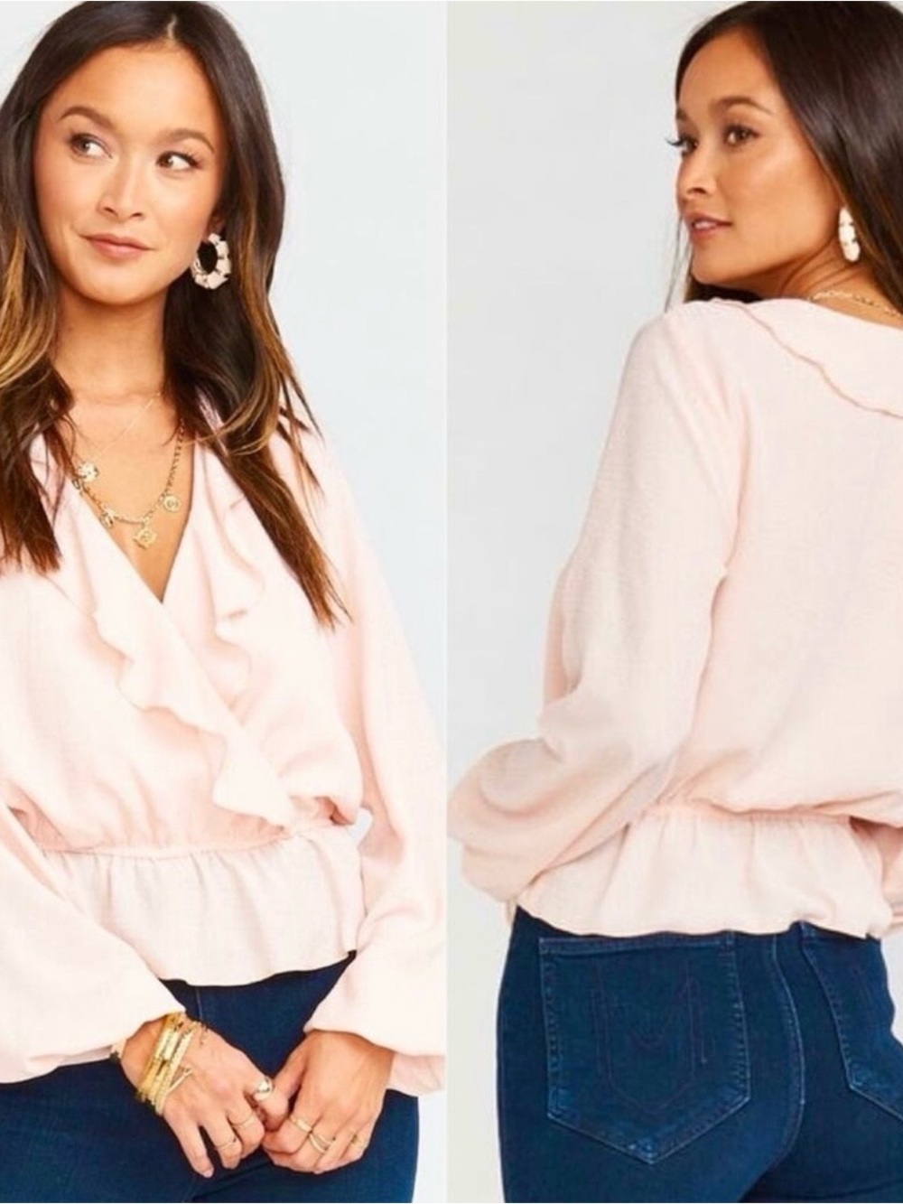 Show Me Your Mumu Brewster Top Speckle Dots Pink Size S
